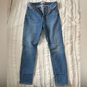 Madewell NWOT 9" Mid-Rise Skinny Crop Jeans